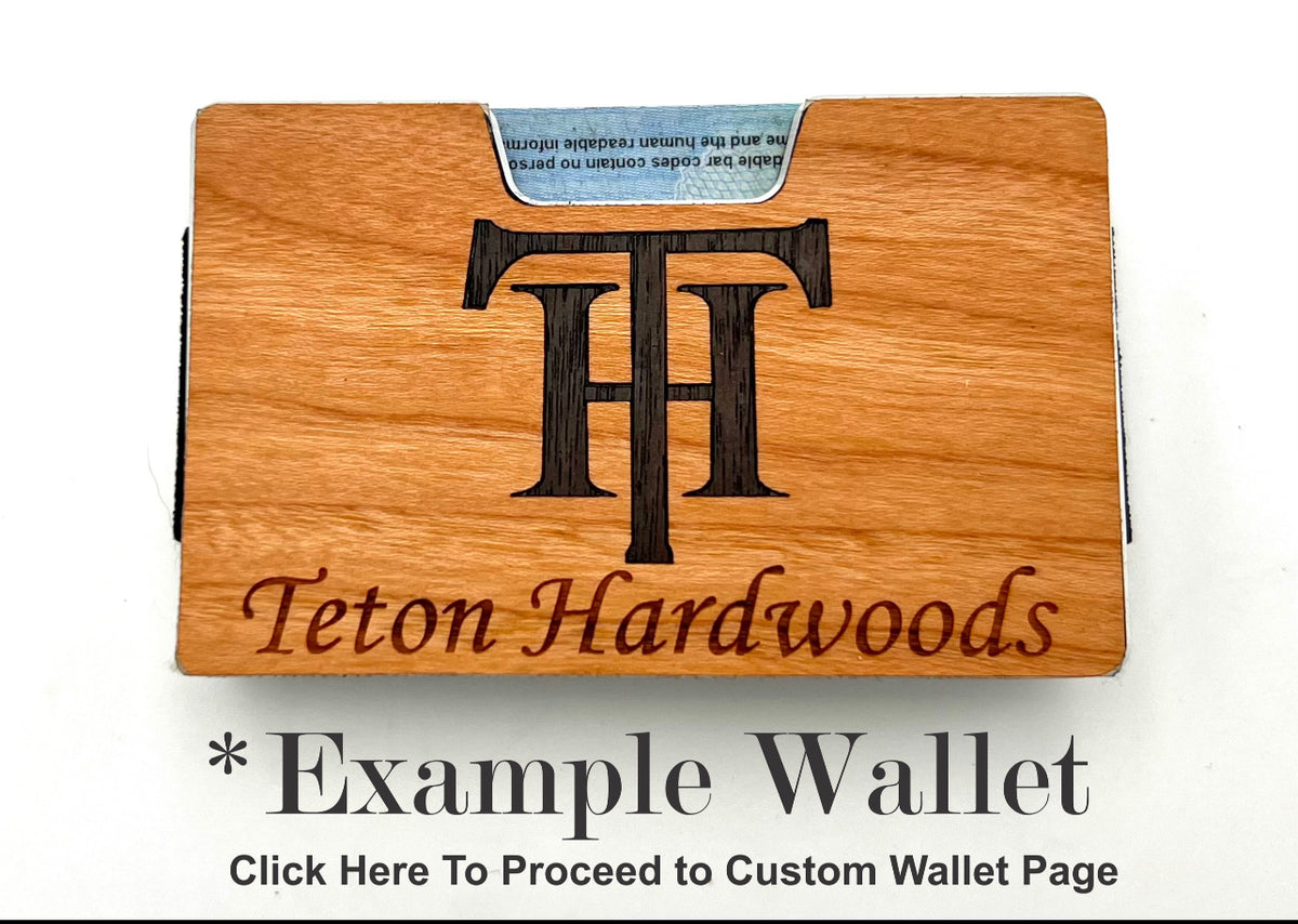 Custom Logo Wood Wallets