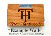 Custom Logo Wood Wallets
