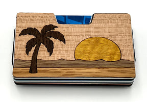Some Beach Wood Inlay Wallets for Men